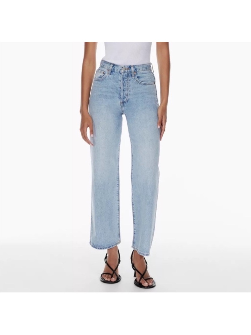 Denim Forum 30 L The Farrah High Rise Wide Leg Jeans